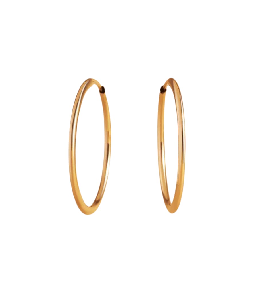 40 mm Creoler i 14 karat guld